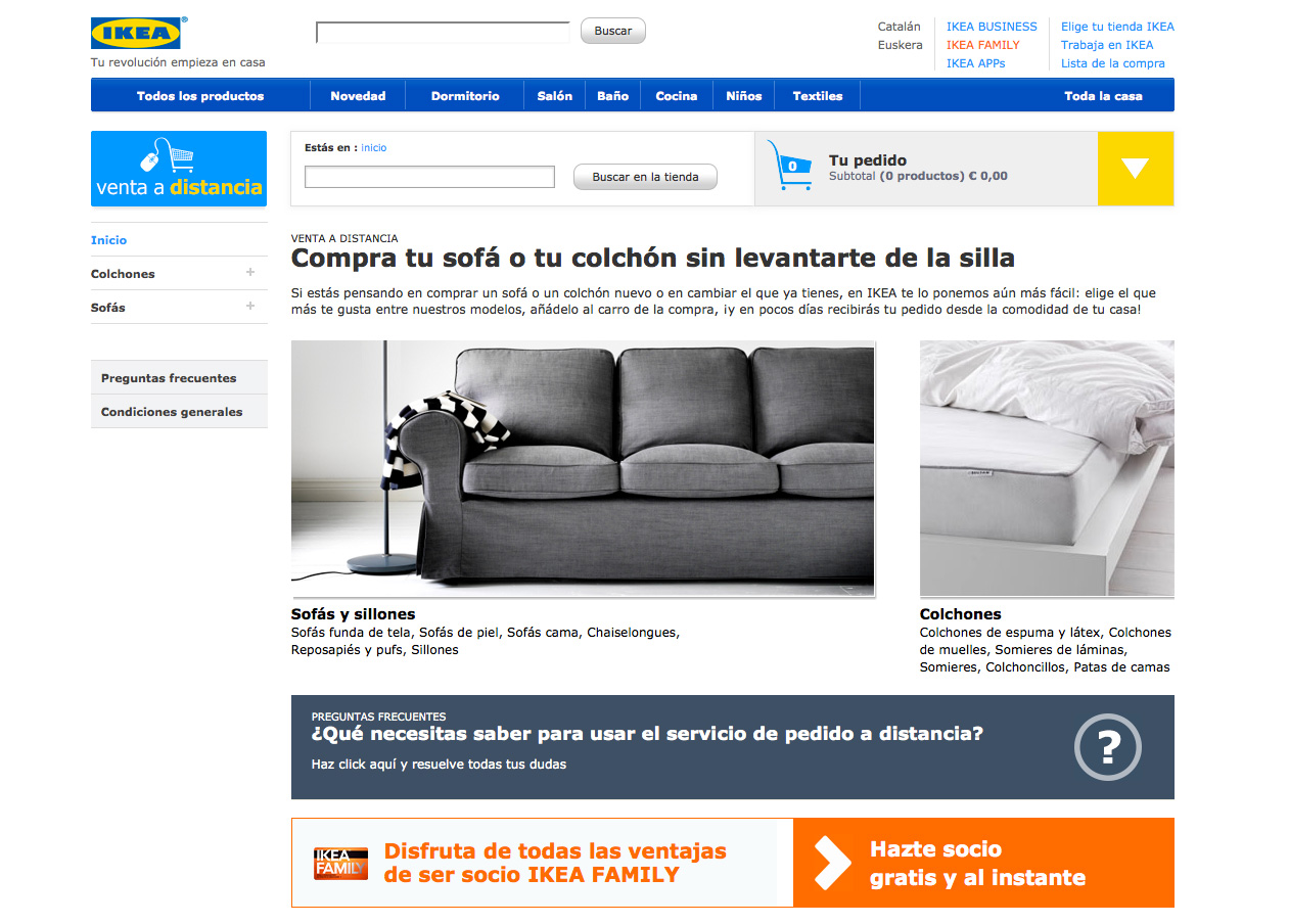 Ikea al fin desarrolla su tienda online en España